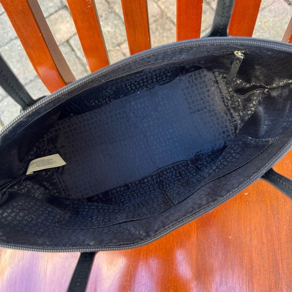 Kate Spade Black Glitter Polka Dot Small Tote Bag - Picture 7 of 9